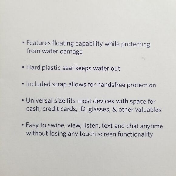 DryPro Waterproof Cell Phone Pouch Black Dry‎ Case Floating Universal - Picture 4 of 5